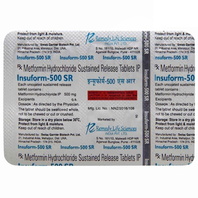 Insuform 500 SR Tablet 10's, Pack of 10 TABLETS