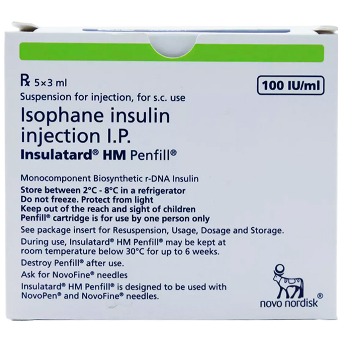 Insulatard HM Penfill 3 ml Insulatard HM Penfill 3 ml