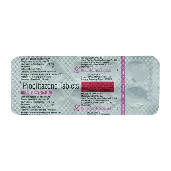Insupio-7.5 mg Tablet 10's, Pack of 10 TABLETS