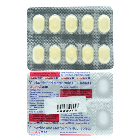 Insuzide M 80 Tablet 10's