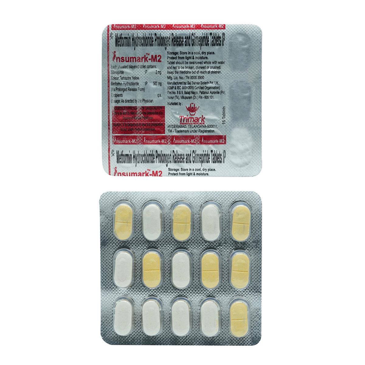 Insumark-M2 Tablet 15's, Pack of 15 TABLETS Insumark-M2 Tablet 15's, Pack of 15 TABLETS