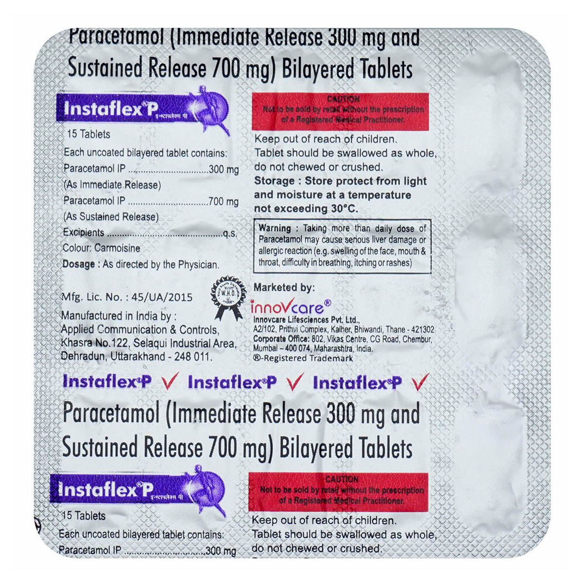 Instaflex P Tablet 15's, Pack of 15 Instaflex P Tablet 15's, Pack of 15