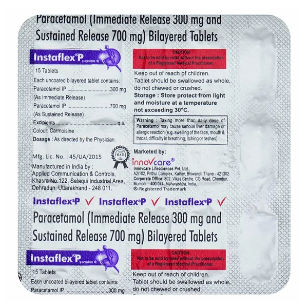Instaflex P Tablet 15's, Pack of 15