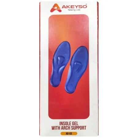 Akeyso Insole Gel With Arch Support AG-03, 1 Count