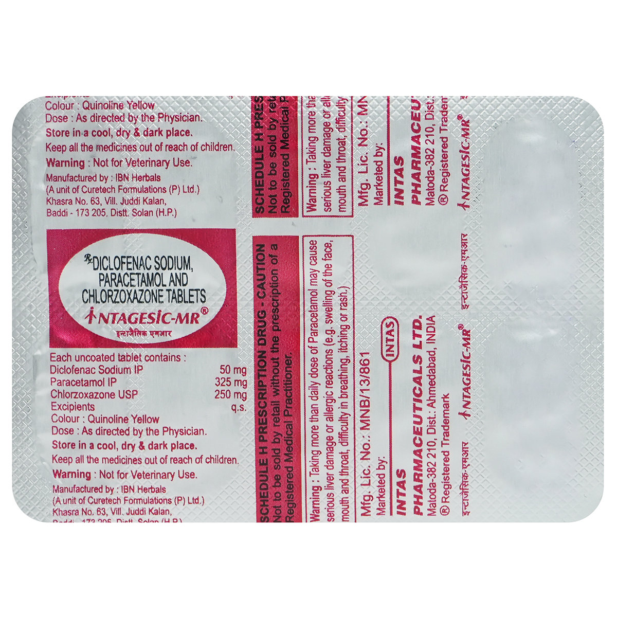 Intagesic MR Tablet 10's, Pack of 10 TABLETS Intagesic MR Tablet 10's, Pack of 10 TABLETS