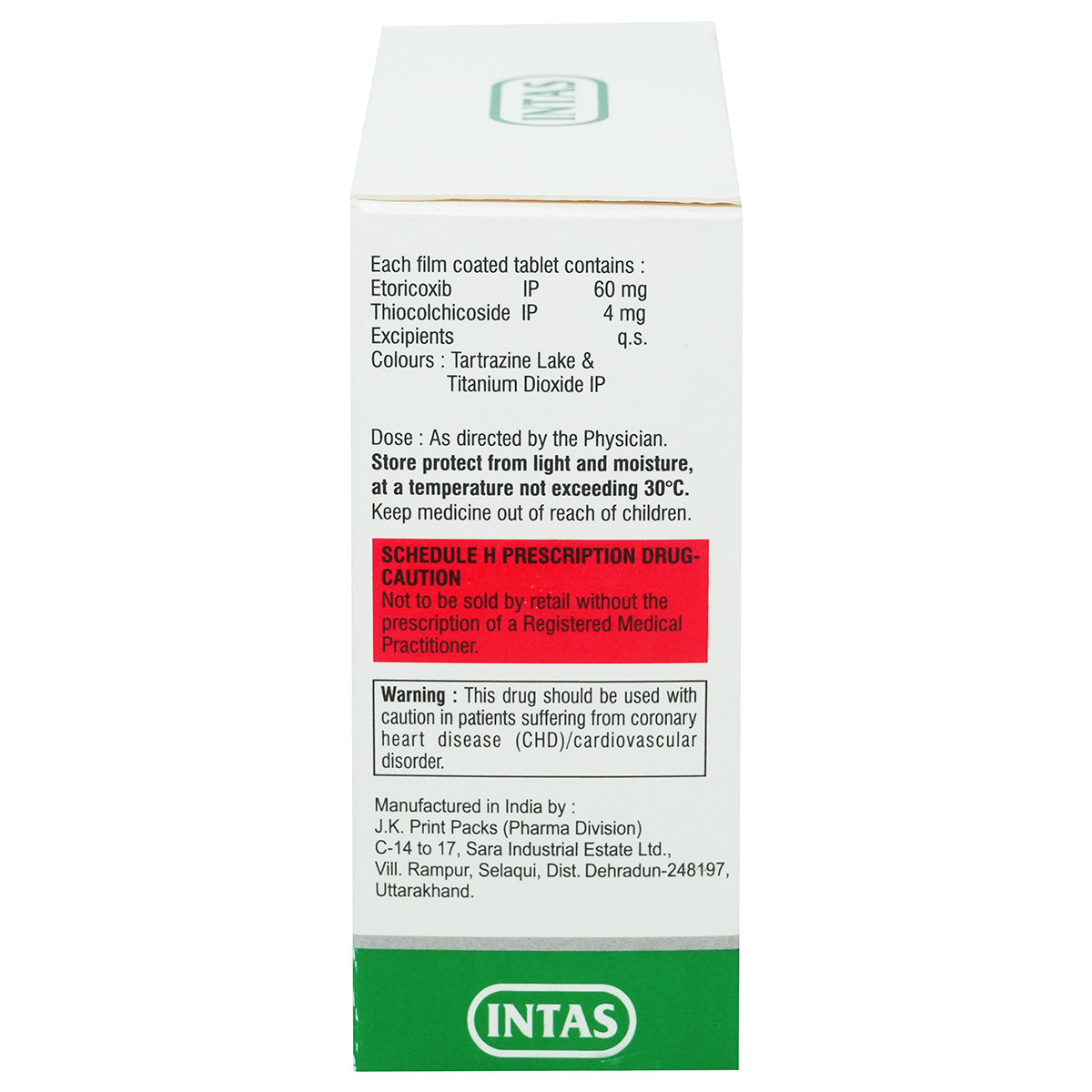 Intacoxia-MR Tablet 10's, Pack of 10 TABLETS Intacoxia-MR Tablet 10's, Pack of 10 TABLETS