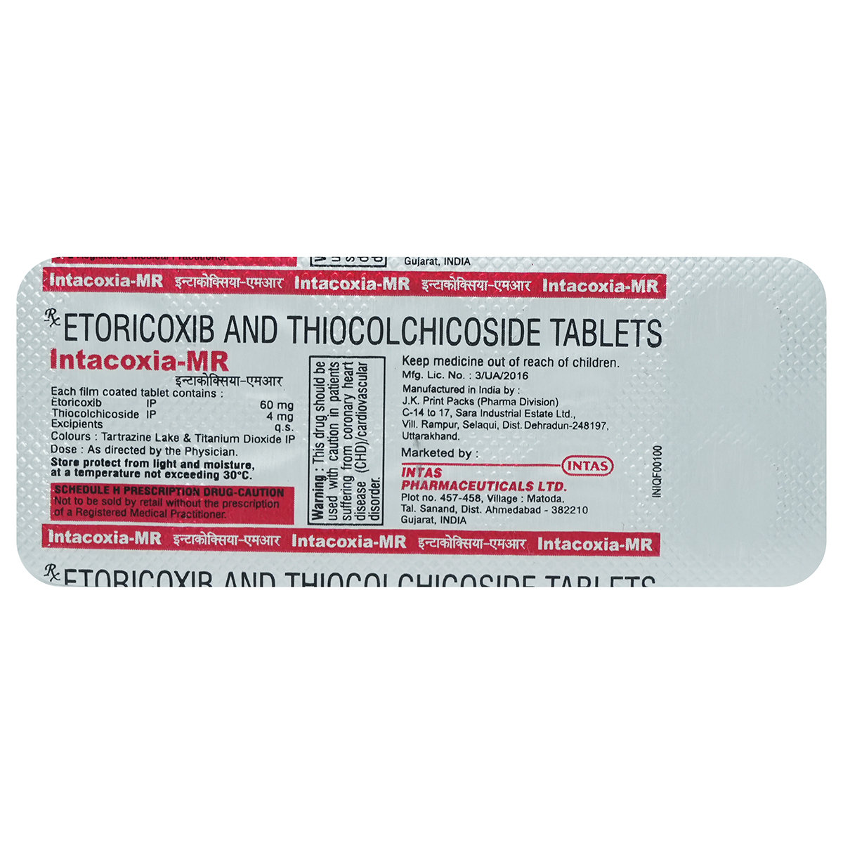 Intacoxia-MR Tablet 10's, Pack of 10 TABLETS Intacoxia-MR Tablet 10's, Pack of 10 TABLETS