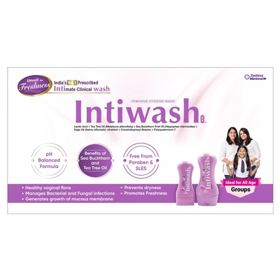 New Intiwash Feminine Hygiene Liquid Wash, 100 ml, Pack of 1