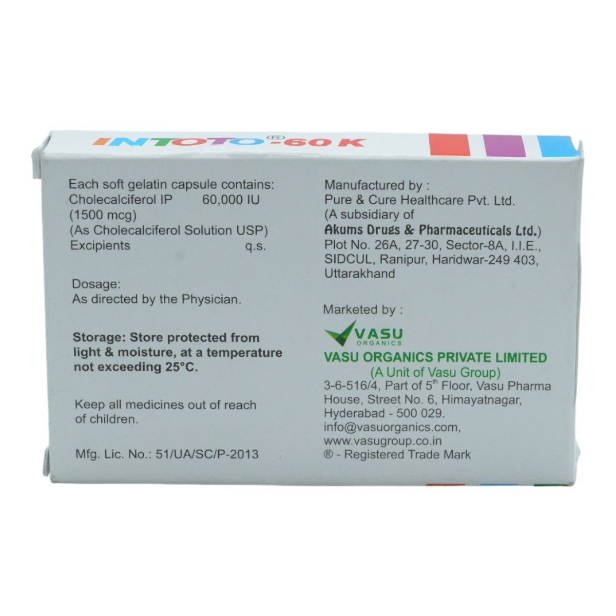 Intoto-60K Capsule 4's, Pack of 4 Intoto-60K Capsule 4's, Pack of 4