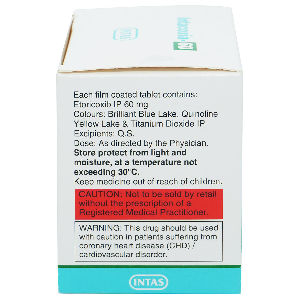 Intacoxia-60 Tablet 15's, Pack of 15 Intacoxia-60 Tablet 15's, Pack of 15