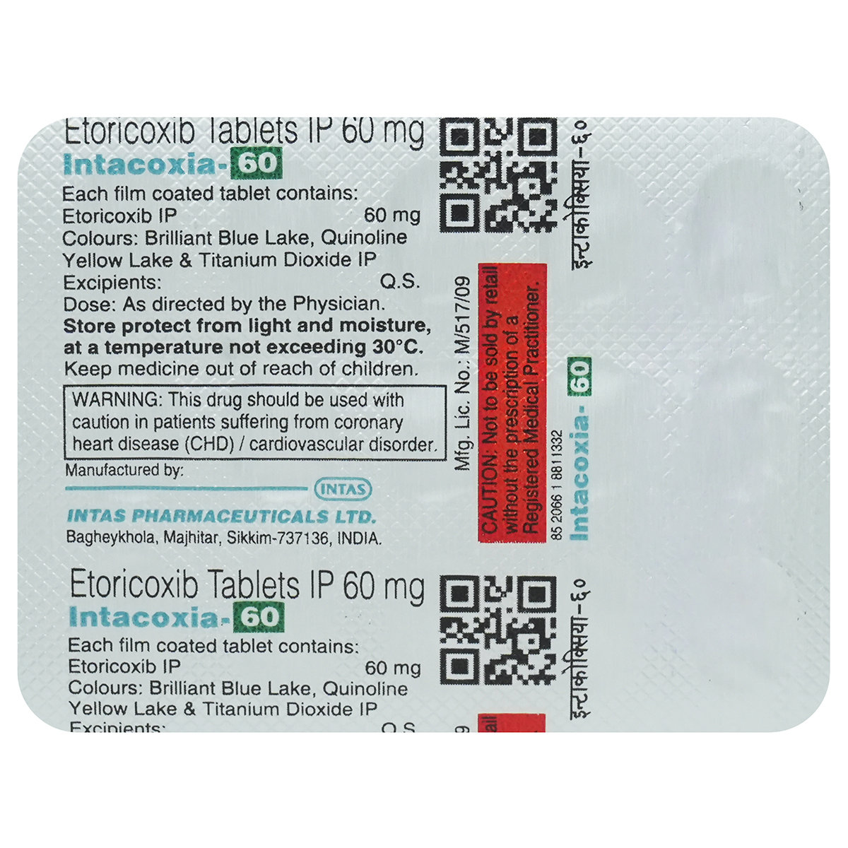 Intacoxia-60 Tablet 15's, Pack of 15 Intacoxia-60 Tablet 15's, Pack of 15