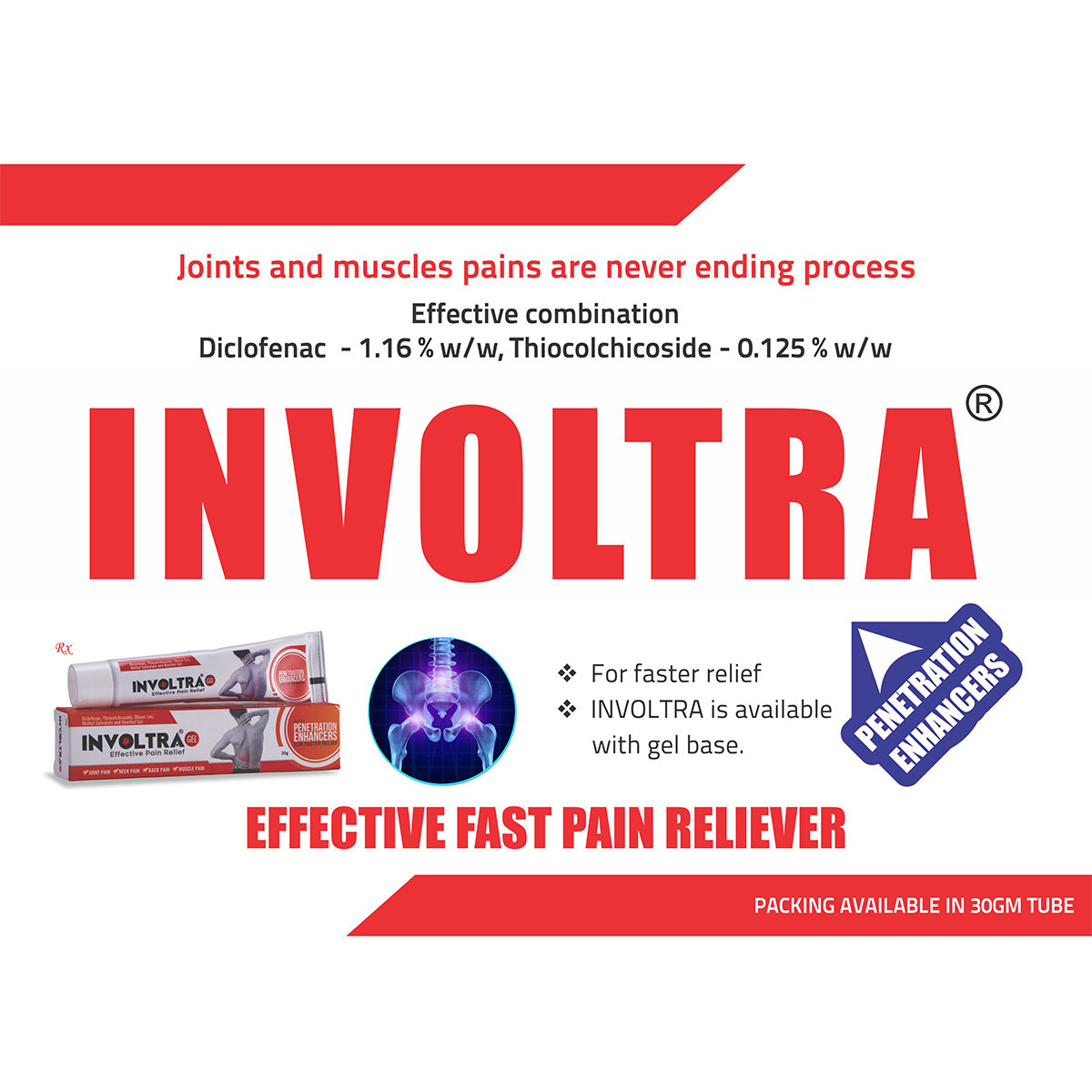 Involtra Gel 30 gm, Pack of 1 Involtra Gel 30 gm, Pack of 1