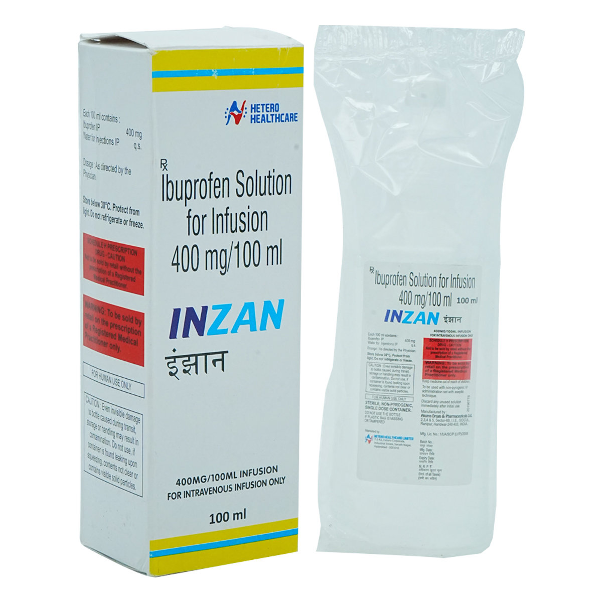 Inzan 400 mg Infusion 1's, Pack of 1 INJECTION Inzan 400 mg Infusion 1's, Pack of 1 INJECTION