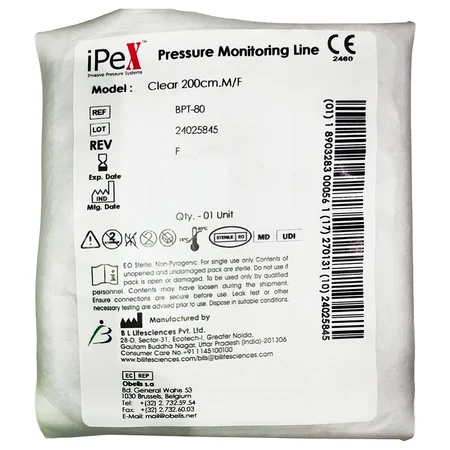 Ipex Pressure Monitoring Line Clear 200Cm.M/F Bpt-80 (B.L.)