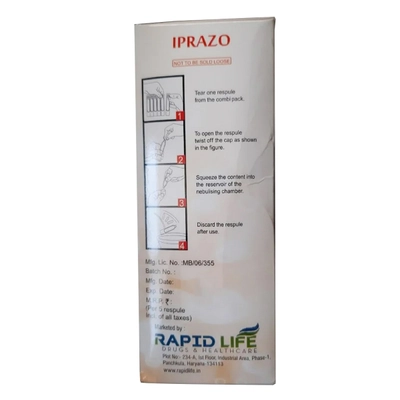 Iprazo Respules 5X2.5 ml, Pack of 5 RespulesS