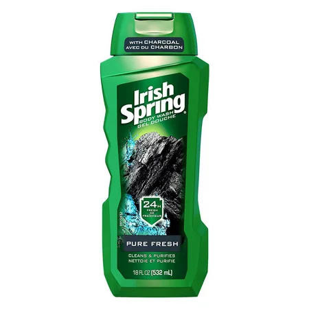 Irish Spring Pure Fresh Body Wash 532 ml | Cleanses & Purifies | Keep Skin Fresh For 24 Hrs