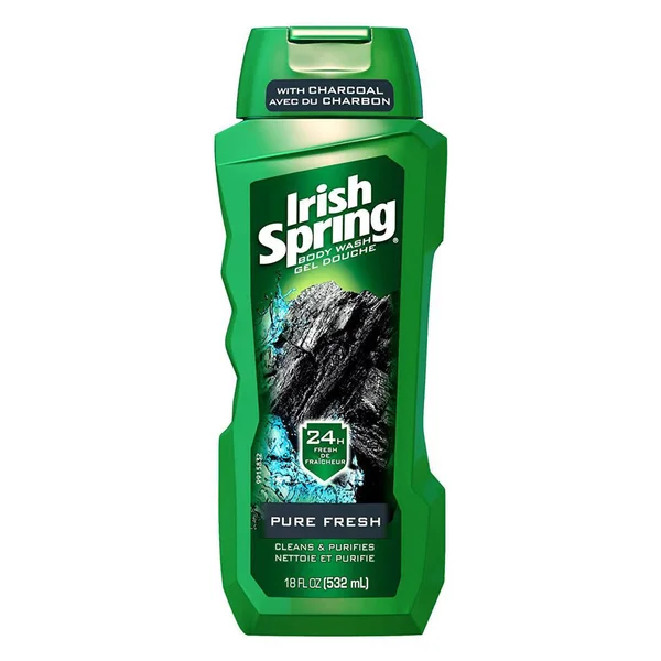 Irish Spring Pure Fresh Body Wash 532 ml | Cleanses &amp; Purifies | Keep Skin Fresh For 24 Hrs, Pack of 1