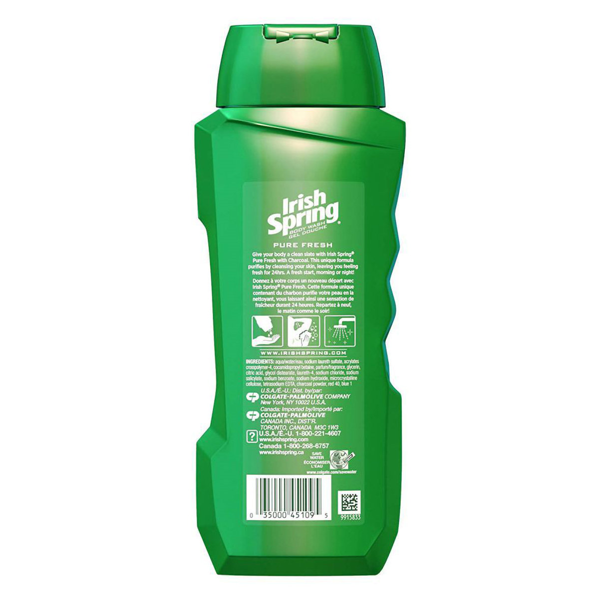 Irish Spring Pure Fresh Body Wash 532 ml | Cleanses & Purifies | Keep Skin Fresh For 24 Hrs, Pack of 1 Irish Spring Pure Fresh Body Wash 532 ml | Cleanses & Purifies | Keep Skin Fresh For 24 Hrs, Pack of 1