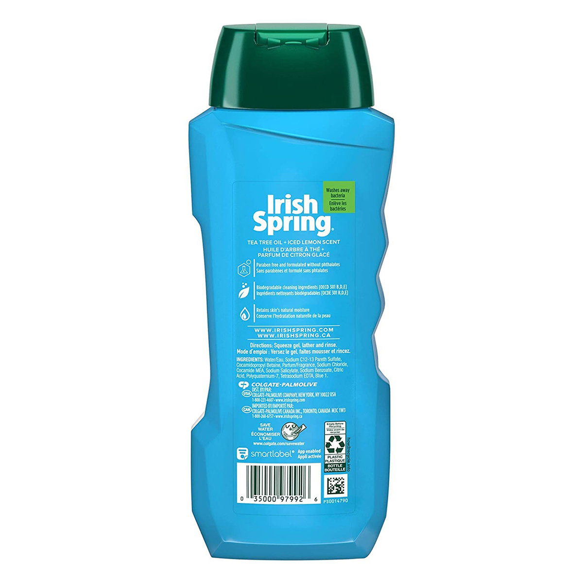 Irish Spring Ultimate Wakeup Face Body Wash 532 ml | Tea Tree Oil & Iced Lemon | Retains Skin Natural Moisture | Keep Skin Fresh For 24 Hrs, Pack of 1 Irish Spring Ultimate Wakeup Face Body Wash 532 ml | Tea Tree Oil & Iced Lemon | Retains Skin Natural Moisture | Keep Skin Fresh For 24 Hrs, Pack of 1