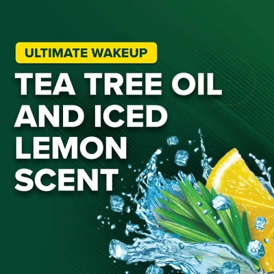 Irish Spring Ultimate Wakeup Face Body Wash 532 ml | Tea Tree Oil &amp; Iced Lemon | Retains Skin Natural Moisture | Keep Skin Fresh For 24 Hrs, Pack of 1