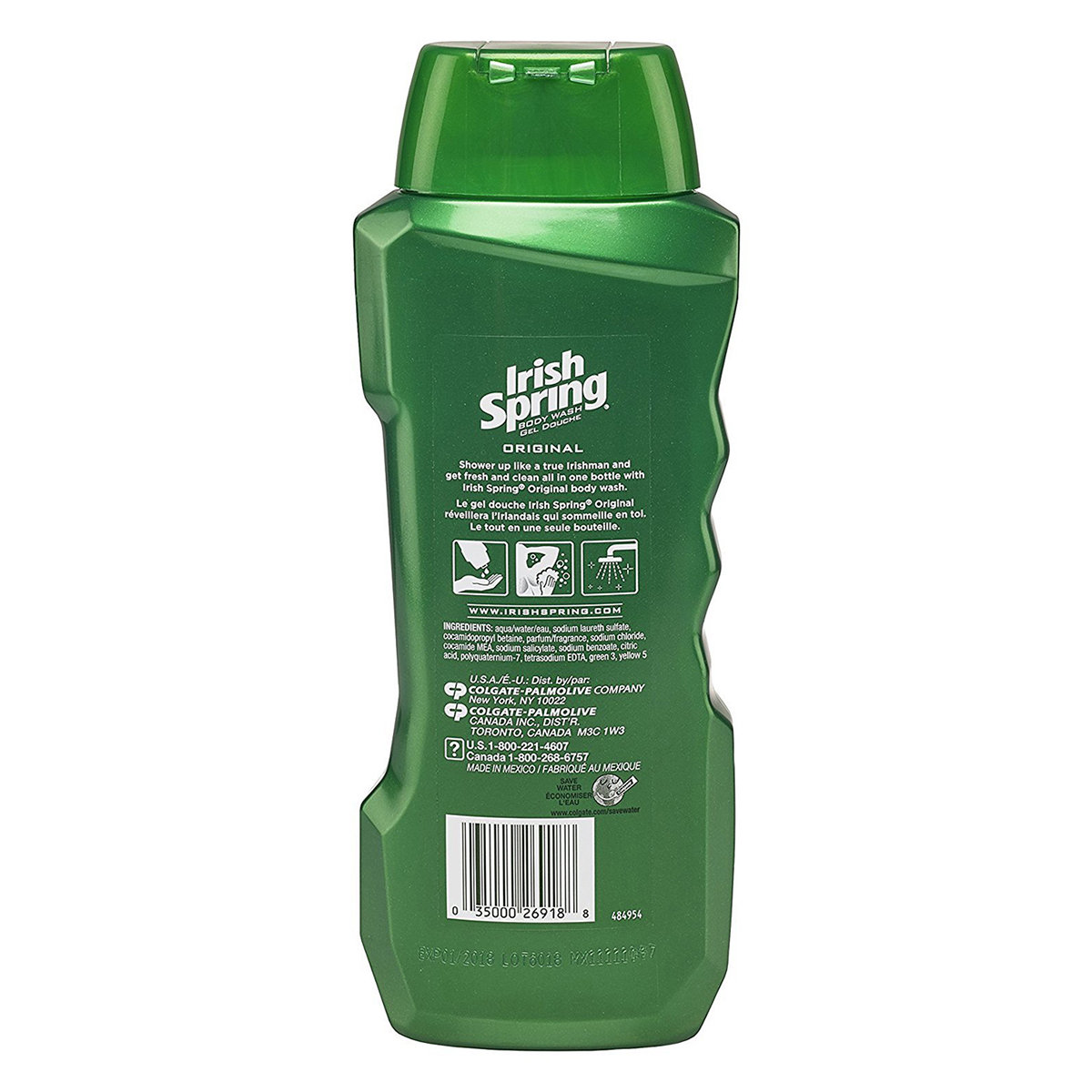 Irish Spring Original Body Wash 532 ml | Cleanses & Purifies | Keep Skin Fresh For 24 Hrs, Pack of 1 Irish Spring Original Body Wash 532 ml | Cleanses & Purifies | Keep Skin Fresh For 24 Hrs, Pack of 1