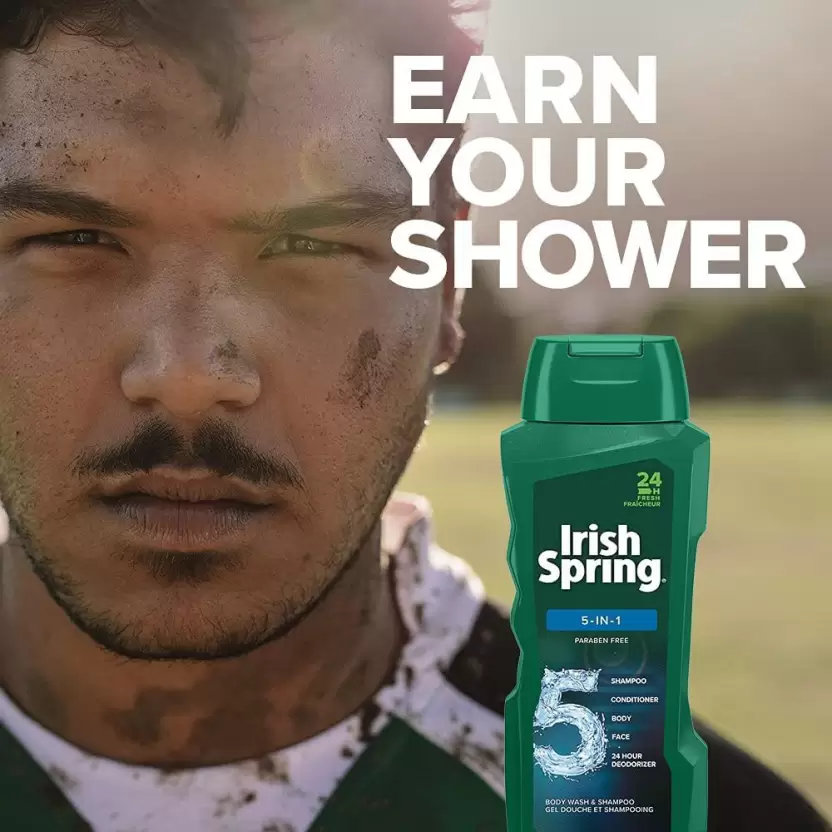 Irish Spring 5In1 Body Wash, 532 ml, Pack of 1 Irish Spring 5In1 Body Wash, 532 ml, Pack of 1