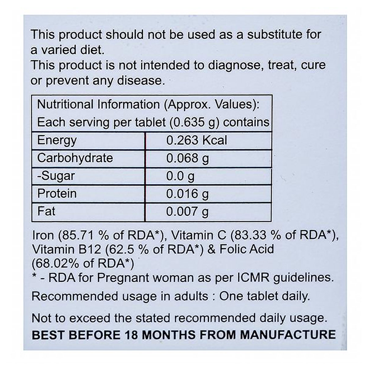 Ironergy Tablet 10's, Pack of 10 Ironergy Tablet 10's, Pack of 10