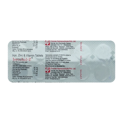 Irrochel-Z Tablet 10's, Pack of 10 TABLETS