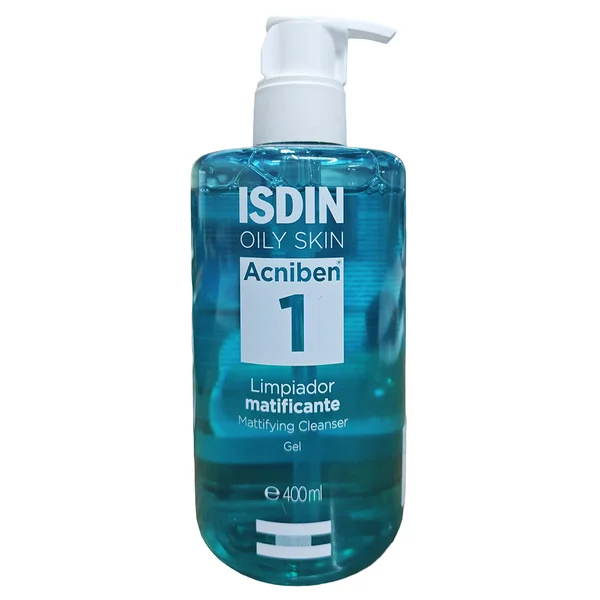 Isdin Oily Skin Acniben Mattifying Cleanser Gel, 400 ml