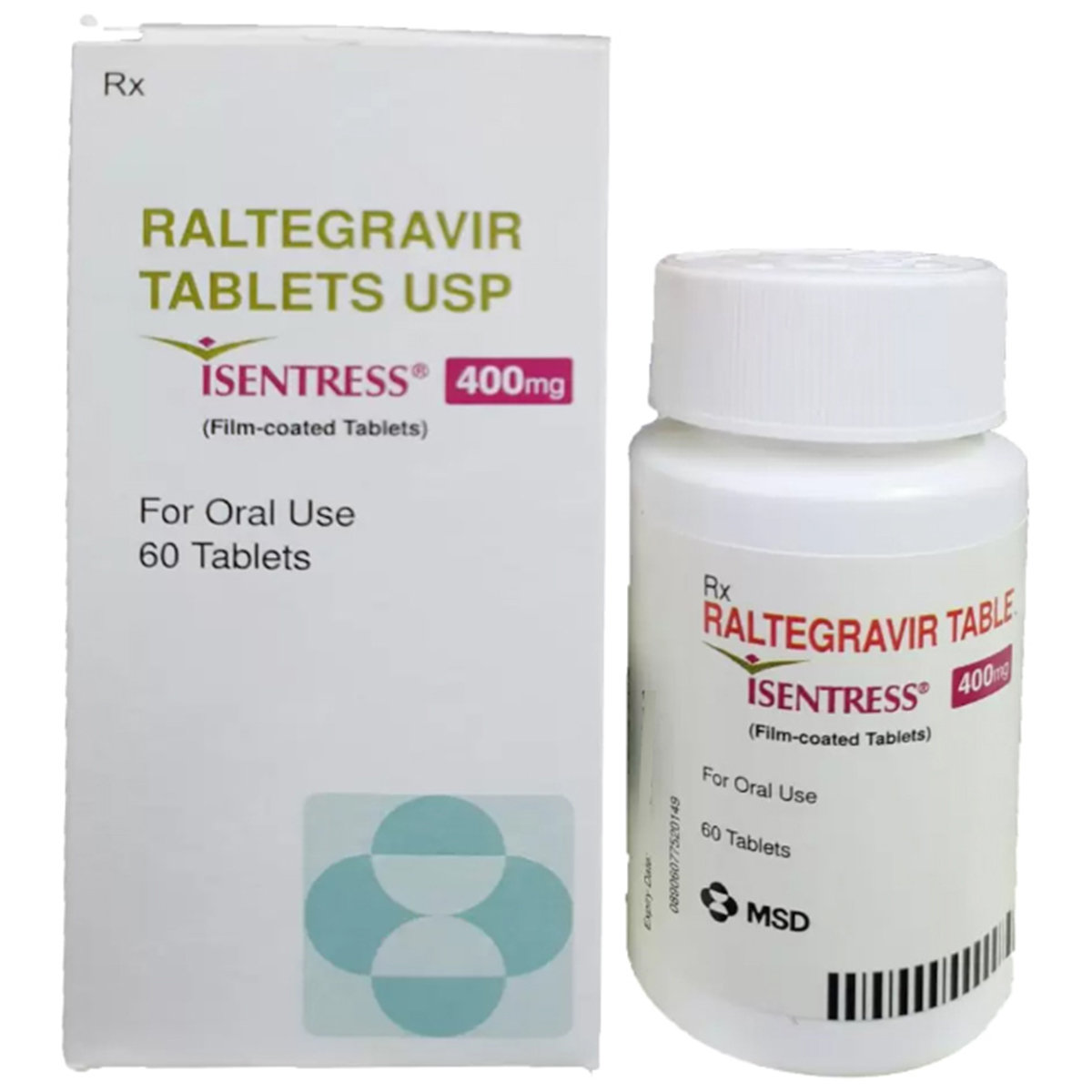 Isentress 400 mg Tablet 60's Isentress 400 mg Tablet 60's