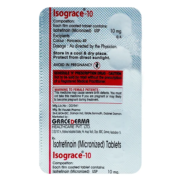 Isograce 10 mg Capsule 10's
