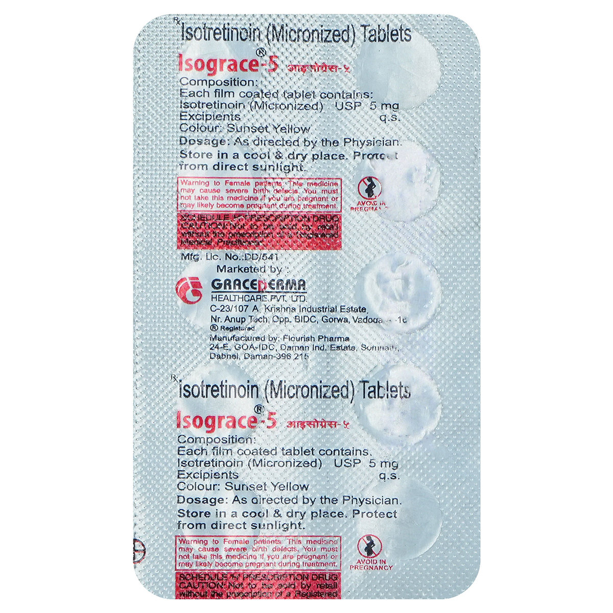 Isograce-5 Tablet 10's, Pack of 10 TABLETS Isograce-5 Tablet 10's, Pack of 10 TABLETS