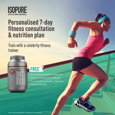 Isopure Less Than 1.5 gm Carbs 100% Whey Protein Isolate Creamy Vanilla Flavour Powder, 2.20 lb, Pack of 1