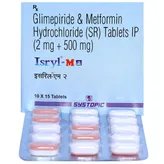 Isryl-M 2 Tablet 15's, Pack of 15 TABLETS