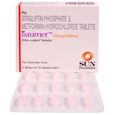 Istamet 50 mg/500 mg Tablet 15's, Pack of 15 TABLETS