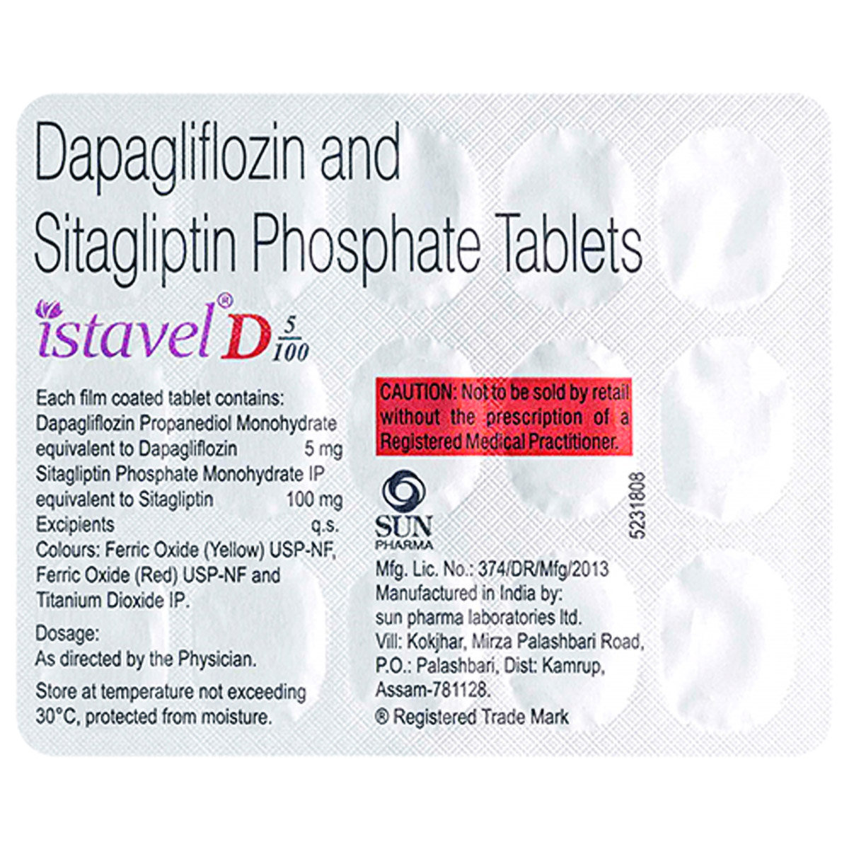 Istavel D 5 mg/100 mg Tablet 15's, Pack of 15 Istavel D 5 mg/100 mg Tablet 15's, Pack of 15