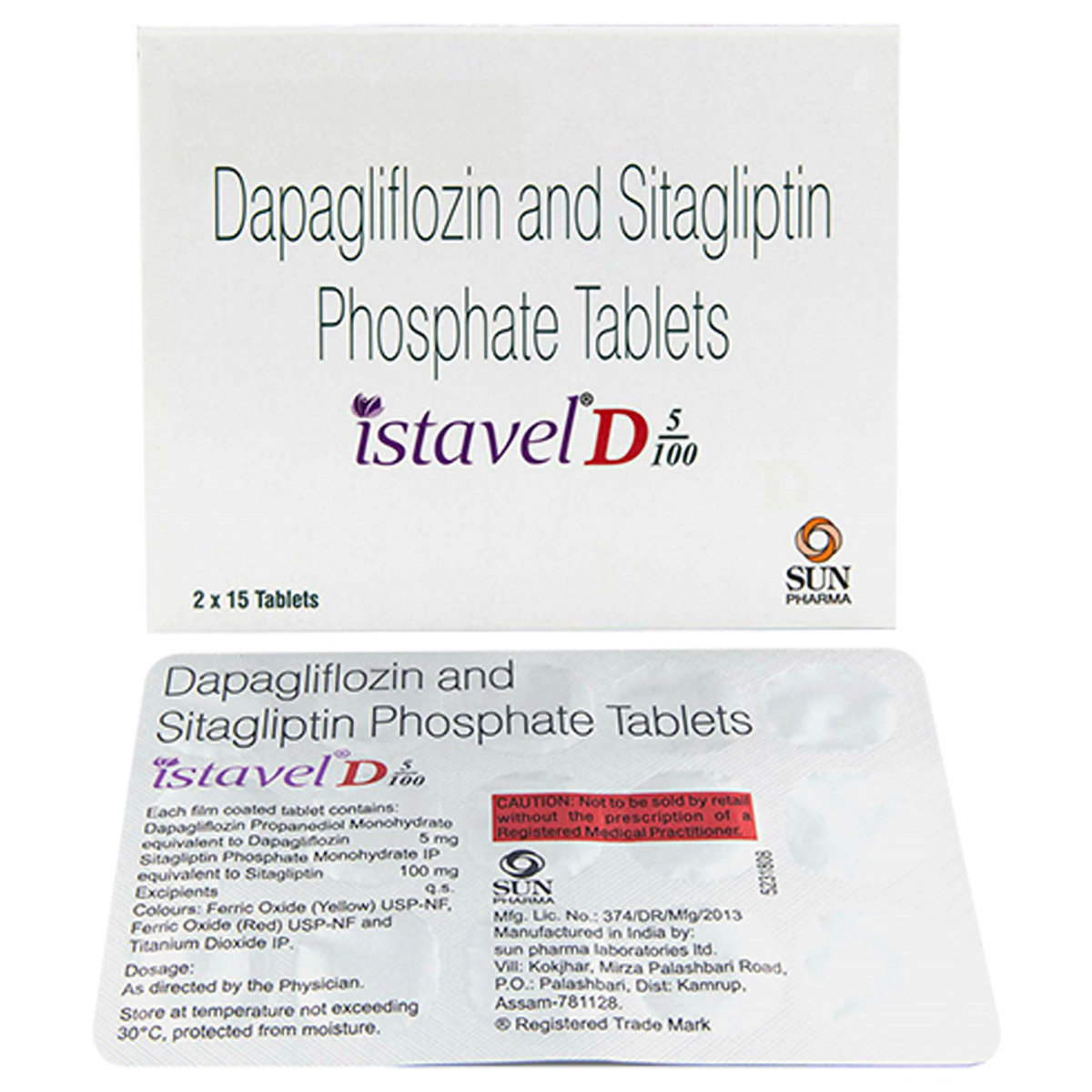 Istavel D 5 mg/100 mg Tablet 15's, Pack of 15 Istavel D 5 mg/100 mg Tablet 15's, Pack of 15