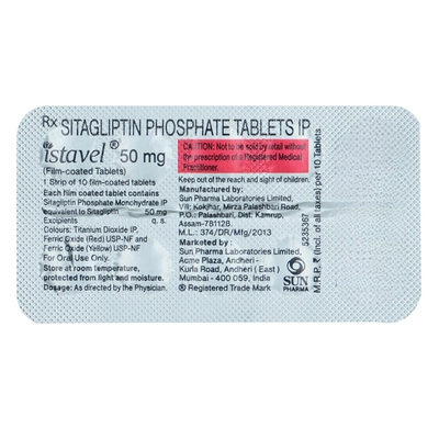 Istavel 50 mg Tablet 10's, Pack of 10 TabletS