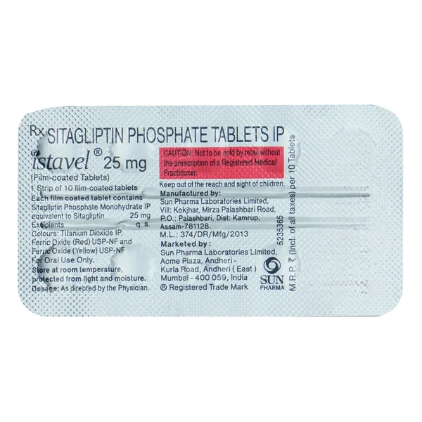 Istavel 25 mg Tablet 10's