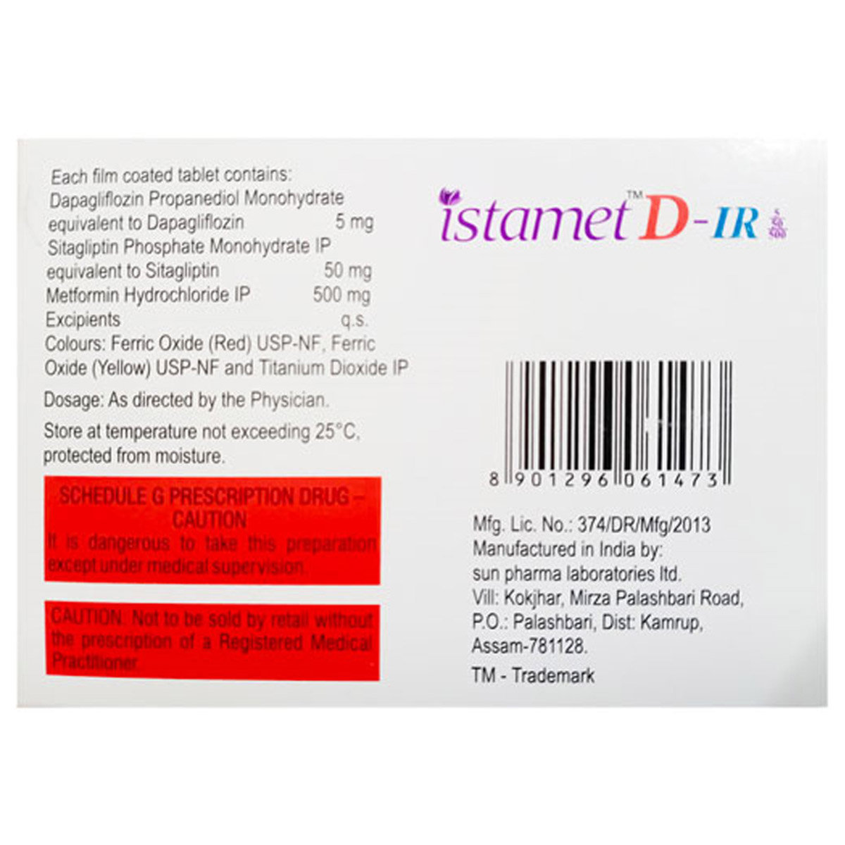 Istamet D-IR Tablet 7's, Pack of 7 TabletS Istamet D-IR Tablet 7's, Pack of 7 TabletS