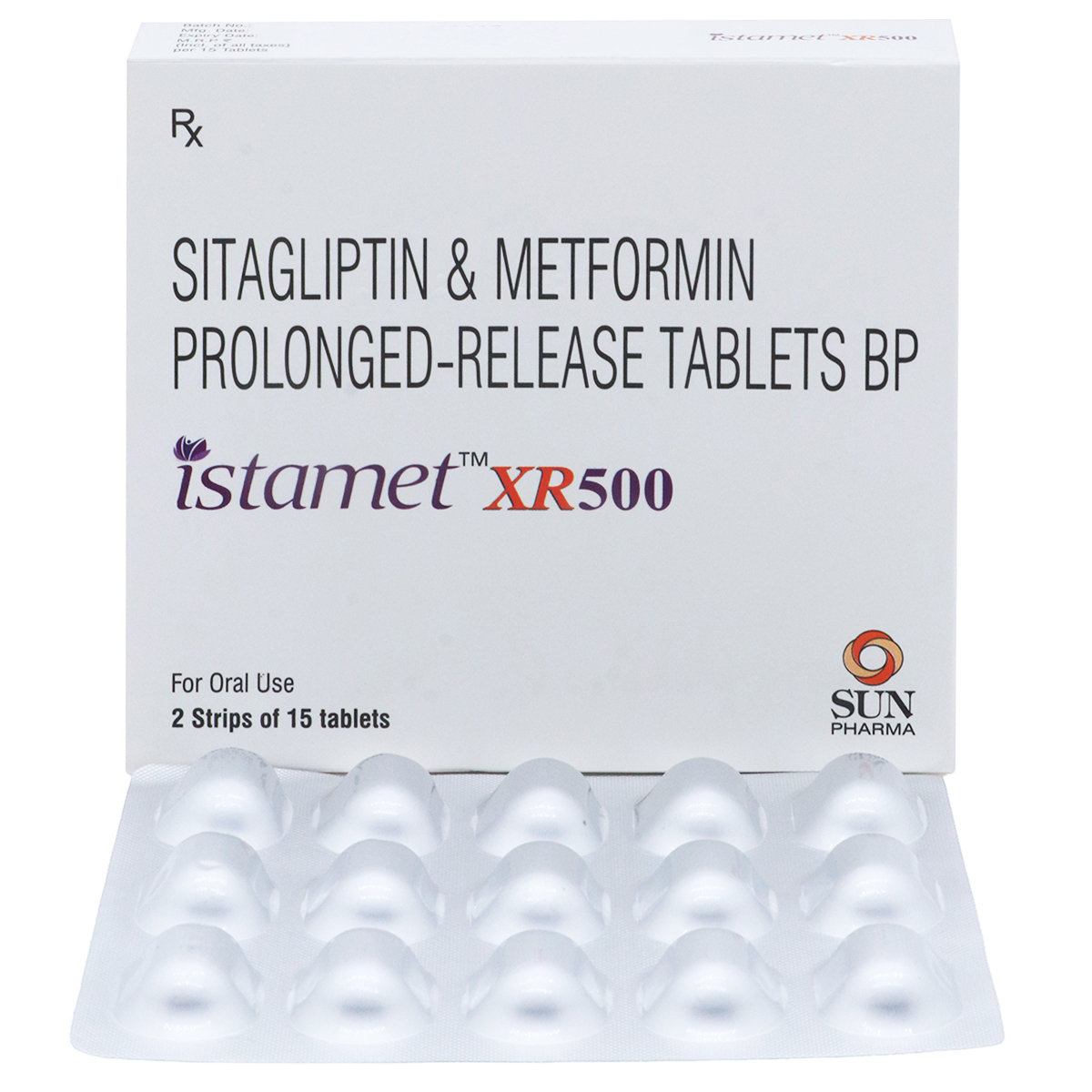 Istamet XR 500 Tablet 15's, Pack of 15 Istamet XR 500 Tablet 15's, Pack of 15