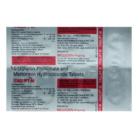 Itaglipt-M Tablet 10's