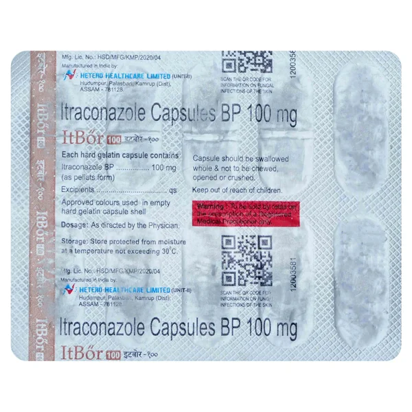 Itbor 100 mg Capsule 10's