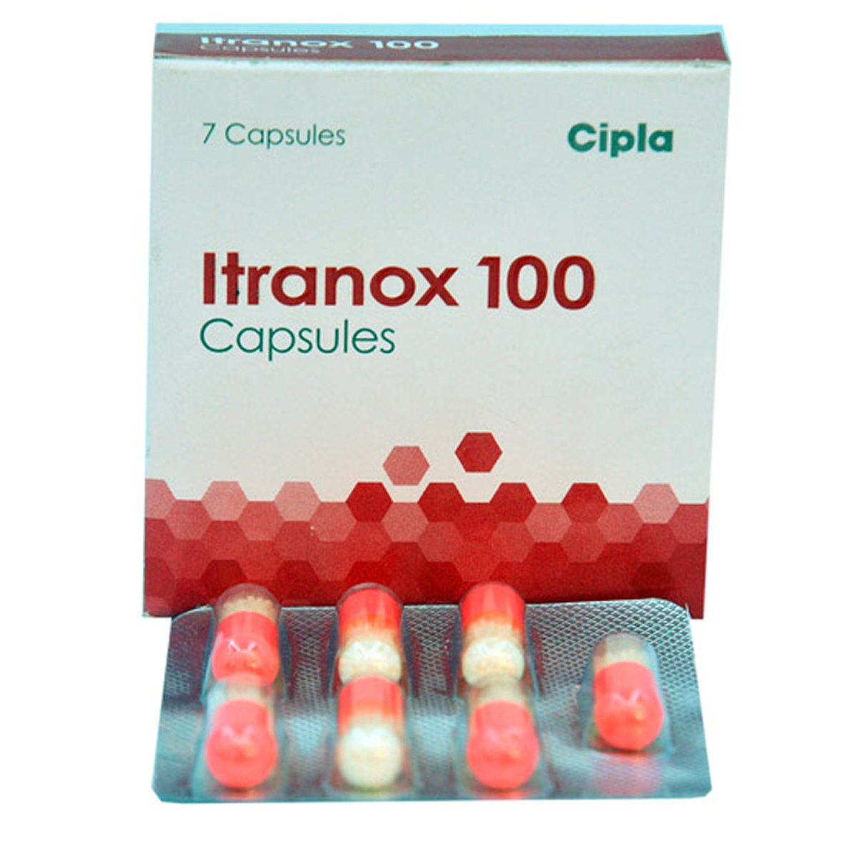 Itranox 100 Capsule 7's, Pack of 7 CAPSULES Itranox 100 Capsule 7's, Pack of 7 CAPSULES