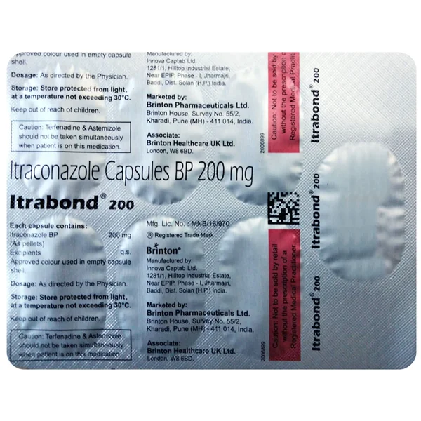 Itrabond 200 Capsule 7's