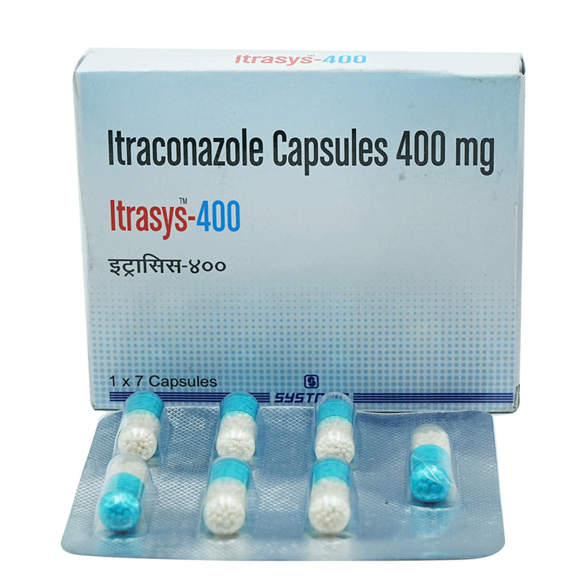 Itrasys-400 Capsule 7's, Pack of 7 CAPSULES Itrasys-400 Capsule 7's, Pack of 7 CAPSULES