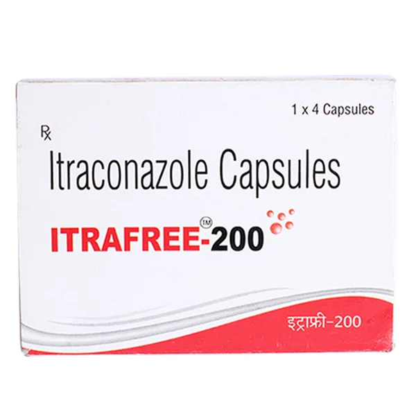 Itrafree-200 Capsule 4's, Pack of 4 CapsuleS