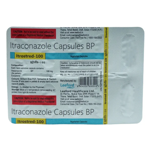 Itrostred-100 Capsule 10's