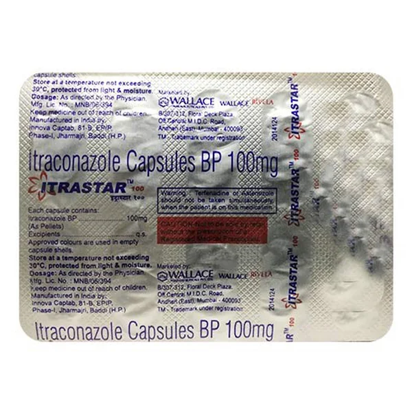 Itrastar 100 mg Capsule 10's