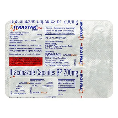 Itrastar 200 mg Capsule 10's